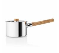 Eva Solo Nordic kitchen casserole, casserole à manche, casserole à sauce, marmite, batterie de cuisine, acier inoxydable, chêne, 2 L, 281220