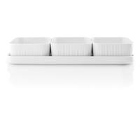 EVA SOLO - Plat Tapas Legio Nova avec 3 Bols - Élégance Scandinave - Service Polyvalent et élégant pour Vos délices culinaires