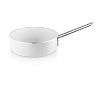 Eva Trio White Line - Sauteuse en céramique Slip-Let® - 24 cm - Revêtement anti-adhésif - Idéale pour rôtir et sauter rapidement - Blanc
