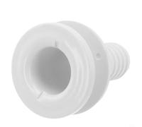 Évacuation de bateau à travers la coque 32 mm 1 1/4 Prise de vidange pour eau de cale, terrasse et tableau arrière, fabriqué à partir de matériau ABS pour l'environnement marin