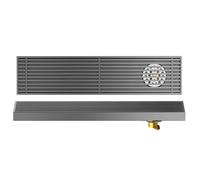 Évacuation de douche linéaire avec filtre à cheveux, caniveau de sol rectangulaire pour cuisine, salle de bain, garage, sous-sol, hôtel