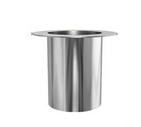 Évacuation de sol en acier inoxydable, 18 x 8 x 8 cm, entonnoir pour eau de pluie, design anti-fuite, drainage rapide pour ou utilisation dans le jardin (25 mm, longueur 150 mm)