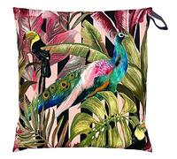 Evans Lichfield Housse de Coussin d'extérieur Toucan et Paon - Multicolore - 43 x 43 cm