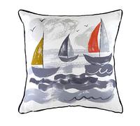 Evans Lichfield Housse de Coussin Motif voiliers, Multicolore, 43 x 43cm
