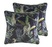 Evans Lichfield Jungle Léopard Léopard Coussins remplis de Polyester (Paquet jumelée), Polyester, Essence
