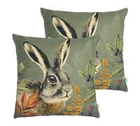 Evans Lichfield Lot de 2 Coussins Garnis de lièvre de forêt en Polyester