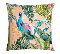 Evans Lichfield Peacock Outdoor Coussin Garni de Polyester Rose poudré 43 x 43 cm (PEACOCK/HF2/BLS)
