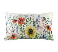 Evans Lichfield Wild Flowers Emma Coussin Garni de Polyester Multicolore 30 x 50 cm