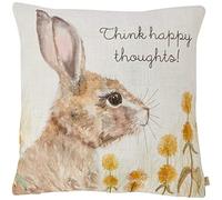 Evans Lichfield Woodland Housse de Coussin Motif lièvre Multicolore 43 x 43 cm
