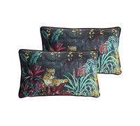Evans Lichfield Zinara Lot de 2 Coussins rembourrés en Polyester Multicolore 30 x 50 cm