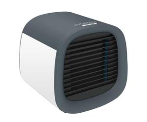 Evapolar evaCHILL Rafraichisseur d’Air Humidificateur Personnel à Évaporation - Ventilateur Portable Silencieux pour Maison, Bureau, Voyage - Connectique USB et Lumière LED Intégrée - Gris Small
