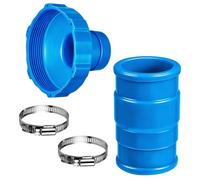 EVBOTGEE Adaptateur pour Skimmer de Piscine 1,5 Pouce | Raccord Universel avec Brides en Acier Inoxydable, Courantes, Installation Sans Outil, ABS Renforcé