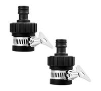 EVBOTGEE Lot de 2 raccords universels pour robinet, étanchéité et tuyau d'arrosage, adaptateur de robinet, raccord en caoutchouc, raccord de tuyau d'arrosage pour le lavage de voiture de jardin