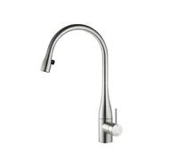 KWC Mitigeur monocommande Eve 10.121.103.700FL - pivotant, douchette extractible, acier inoxydable