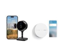 EVE Cam - Caméra intérieure Intelligente, résolution 1080p, Wi-FI, confidentialité absolue & Netatmo Détecteur de Fumée Intelligent, 10 Ans de Batterie, Tests automatisés