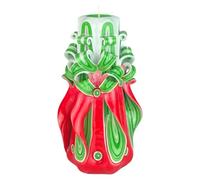 EVE CANDLES Bougie design faite à la main, décorative et inodore Ø8 x h18 cm, combustion longue de 66h, mèches en coton sans fumée. Parfaite pour la décoration intérieure et comme cadeau polyvalent