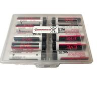 EVE ER14505 Lot de 10 piles au lithium 3,6 V au chlorure de thionyle avec boîte à piles