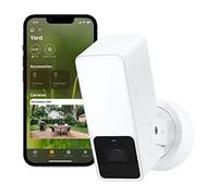 Eve Home – Caméra de surveillance Eve Outdoor Cam avec projecteur & détecteur de mouvement blanche