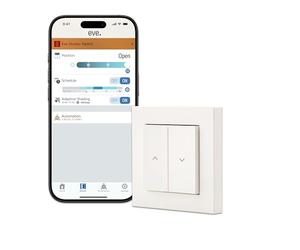 Eve Shutter Switch (Matter) : Contrôleur de Volet Intelligent pour Alexa, Apple Maison, Google, Smartthings, Home Assistant, Technologie Thread, Nécessite Routeur de Bordure Thread et fil de neutre