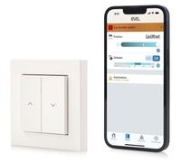 Eve Home Interrupteur volet connecté Shutter Switch 10ECI1701 – Siri, Bluetooth & Thread, blanc