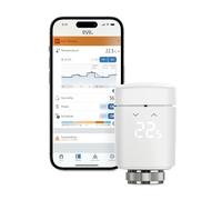 Eve Thermo (Matter, 4e gén) - vanne de radiateur à Thermostat Intelligent, contrôle Automatique de la température, Alexa, Apple Maison, SmartThings, Google Home, nécessite Un Thread Border Router