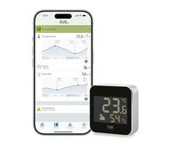 Eve Weather (Matter) - Station météo connectée avec température, taux d'humidité, tendance météo, IPX4 résistance à l'eau, Accès par commande vocale avec Google/Alexa/Siri, Nécessite un concentrateur