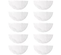 Evenden Lot de 10 à vêtements, blancs, housses d'épaule, housses de costume, transparentes, protection contre la poussière