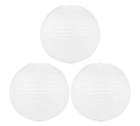 Evenden Lot de 3 abat-jours en papier japonais chinois pour fête, mariage - 50 cm (20) - Blanc crème