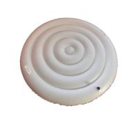 Evenoonest Couverture isolante gonflable en PVC pour spa, ronde, carrée, résistante aux intempéries, protection contre la poussière pour piscine extérieure, baignoire, 130 cm-165 cm (ronde avec