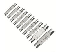 Evenoonest Extracteur de taraud hexagonal à double tête cassée pour M22 | Alliage d'acier, argent, outil de retrait à double extrémité, pour robinets endommagés, utilisation en atelier, 1 pièce