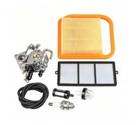Evenoonest Kit carburateur 4238 120 0600 pour TS410 TS420 Kit complet | Carburateur de scie à tronçonner, métal/plastique, jaune noir, réparation du système de carburant, utilisation en atelier