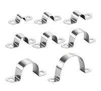 Evenoonest Lot de 240 colliers de serrage en U en acier inoxydable pour | Supports de montage à double oreille pour fixation sécurisée de conduits électriques dans les projets de plomberie domestique