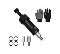Evenoonest Outil de débouchage de mamelon de graisse avec adaptateurs M6/M8 | Nettoyant pour raccords en acier allié - 19,5 x 3,5 / 14,2 x 3,5 cm - Noir - Débloque les raccords - Pour machines et camions