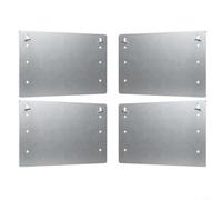 Evenoonest Plaque de protection pour clous en acier galvanisé avec | Lot de 4 plaques de protection en acier galvanisé pour boucliers tuyaux et fils avec chevilles et cloisons de séparation 20,3