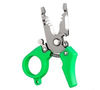 Evenoonest Pour mini fil pour pince à dénuder, outil de poche 4 en 1 | Multifonction, métal plastique, argent vert, 95 mm, décapage, sertissage, réparation à domicile, 1 lot d'atelier
