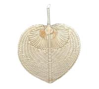 Éventail à main en raphia - Tissage fait à la main - Décoration murale rafraîchissante - Feuilles de palmier - Grand ventilateur manuel pour maison, mur, mariage, fête, camping, extérieur, cadeaux
