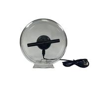 Éventail d'hologramme 3D Ventilateur Holographique 3D De 10 Cm/4,1 Pouces avec Couvercle Transparent, Ornement, Machine De Publicité Holographique À 128 LED, Noël, Halloween