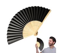 Éventail pliable à main | Éventail pliable en soie avec cadres - 20,3 cm charmant éventail vintage en soie pour femmes et filles
