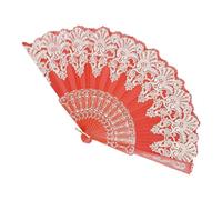 Éventail pliable - Élégant tissu à pompons chinois fleuris, léger et vintage, accessoire décoratif pliable | Danse d'église, mariage, fête, cosplay, festival, performance