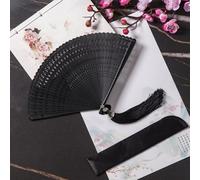 Éventail pliable en bambou fait à la main | Style japonais et chinois | Accessoire de refroidissement pour mariage d'été
