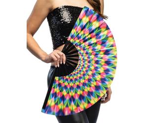 Éventail psychédélique géant, 64 cm - taille unique
