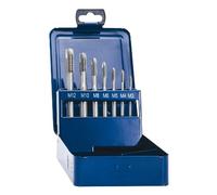 Eventus by Exact 10316 Set de tarauds pour machine 7 pièces métrique M1, M4, M5, M6, M8, M10, M12 coupe à droite DIN 371 HSS