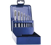 Eventus by Exact 10316 Set de tarauds pour machine 7 pièces métrique M1, M4, M5, M6, M8, M10, M12 coupe à droite DIN 371 HSS