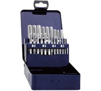 Eventus by Exact 10701 MA5 Set de tarauds manuels 21 pièces métrique M3, M4, M5, M6, M8, M10, M12 coupe à droite DIN 352 HSS 1 set