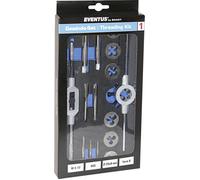 Eventus by Exact 70607 Kit de taraudage 16 pièces HSS métrique M3, M4, M5, M6, M8, M10, M12