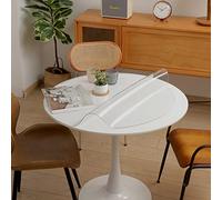 Ever Fairy Nappe ronde en PVC,round transparent nappe,Pour cuisine salle à manger en bois housse de protection de meubles (Dia. 70cm, Épaisseur 1.5mm)