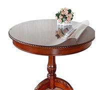 Ever Fairy Nappe ronde en PVC,round transparent nappe,Pour cuisine salle à manger en bois housse de protection de meubles (Dia. 70cm, Épaisseur 2mm)