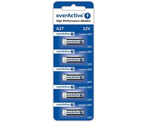 everaActive A27 12 V piles alcalines 27 A LR27 A MN27 L828 (1 carte blister) - 5 pièces