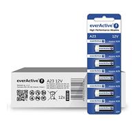 everActive A23,12V 55mAh Piles Alcalines MN21 V23GA LR23A MS21 Lot de 60-12 Cartes Blister