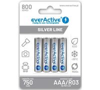 EverActive evhrl03 800 Batterie NiMH Micro AAA 800 mAh, Argent